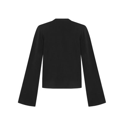 Top with Heart and Swan in Brown