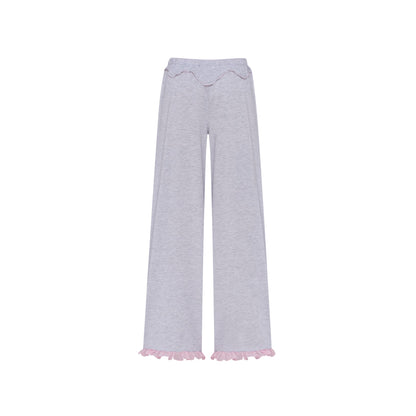 Pants with Heart and Swan in Grey