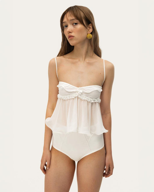 Top with Wave in White