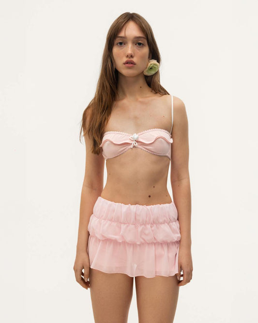 Bralette with Wave in Pink