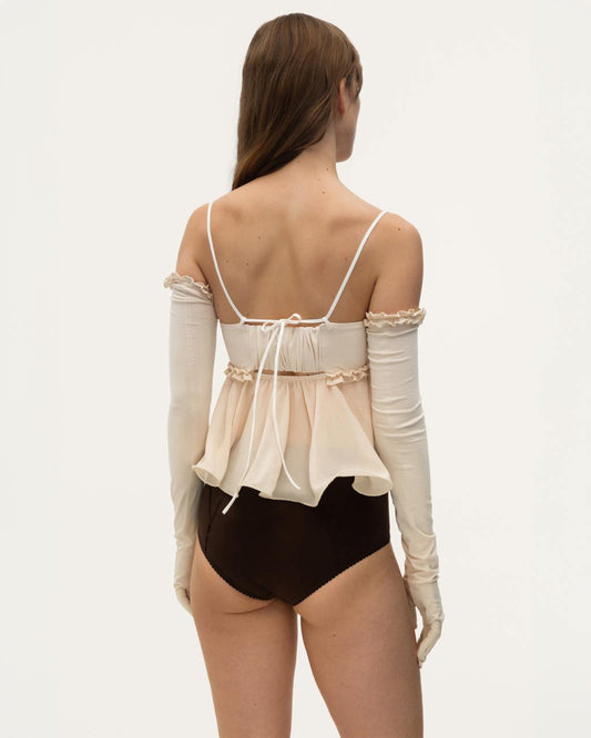 High-Waisted Briefs in Brown