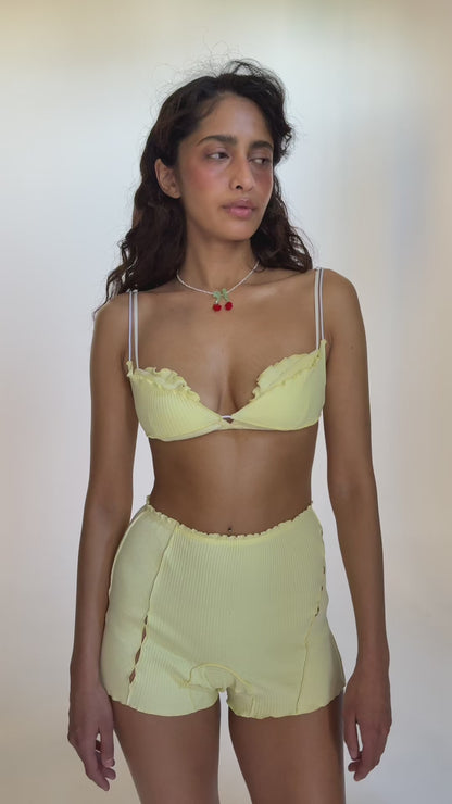 Bra with Layers in Yellow